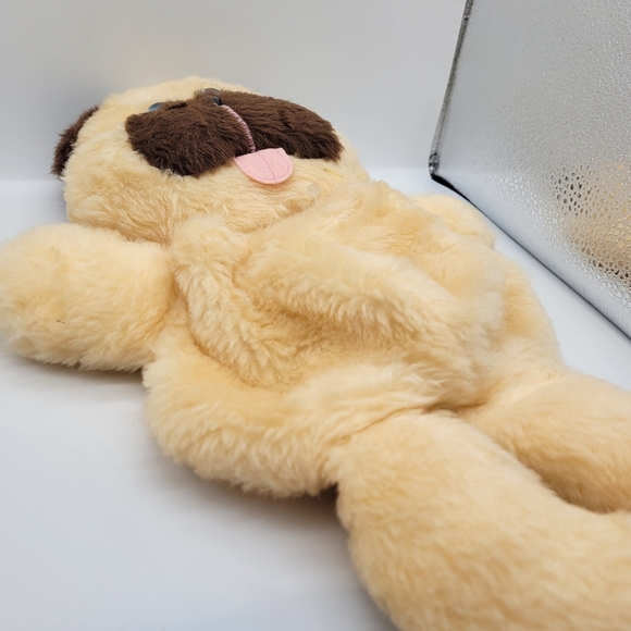 Vintage Hallmark Cards From 1993 Plush Stocking Stuffable Cream/Brown Soft Dog - Picture 9 of 13